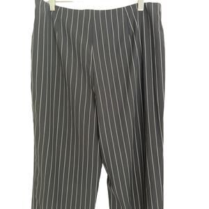 W’s Carlisle navy lined wool pinstriped trousers sz 10‎ chic